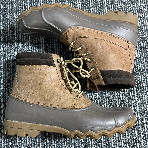 Sperry Top Sider Mens Brewster Lightweight Waterproof Duck Boots Size 10.5 - Picture 3 of 7